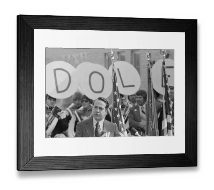 Framed Print : Bob Dole Making Announcement Framed Print : Bob Dole Making Announcement