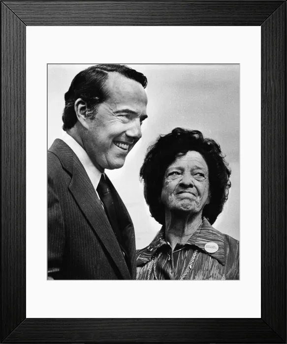 Framed Print : Bob Dole with His Mother Framed Print : Bob Dole with His Mother