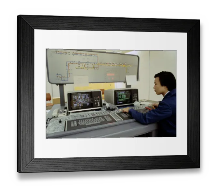 Framed Print : MTR Control Room