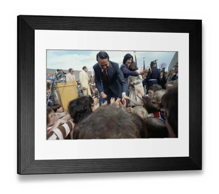 Framed Print : Bob Dole. Senator Bob Dole (1923 - 2021) shaking hands with children while Framed Print : Bob Dole. Senator Bob Dole (1923 - 2021) shaking hands with children while