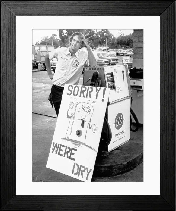 Framed Print : Gas Shortage Framed Print : Gas Shortage