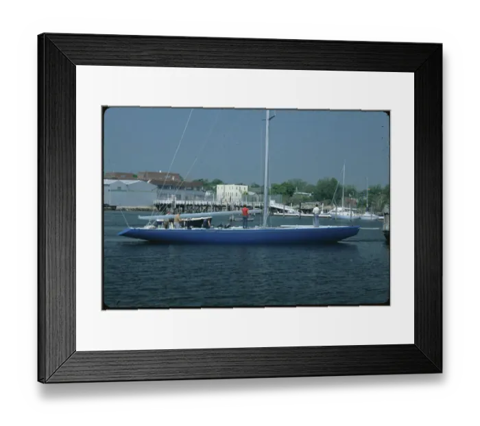 Framed Print : Future America's Cup Competition Boat in the Water Framed Print : Future America's Cup Competition Boat in the Water