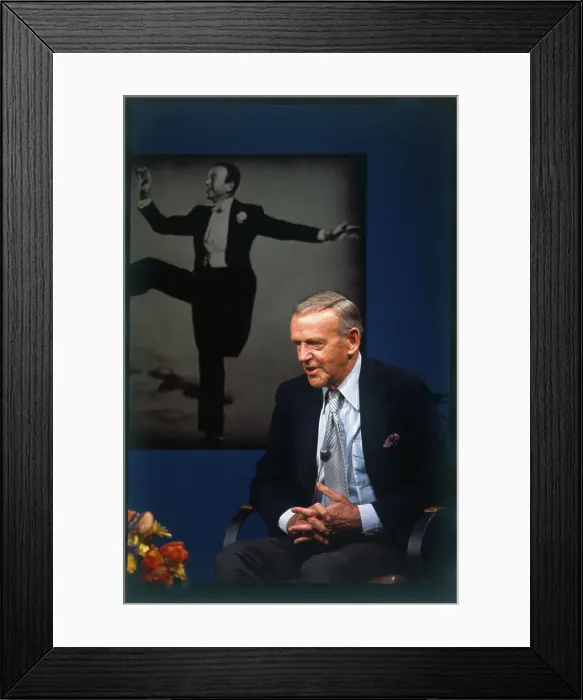 Framed Print : Fred Astaire near Wall Portrait Framed Print : Fred Astaire near Wall Portrait