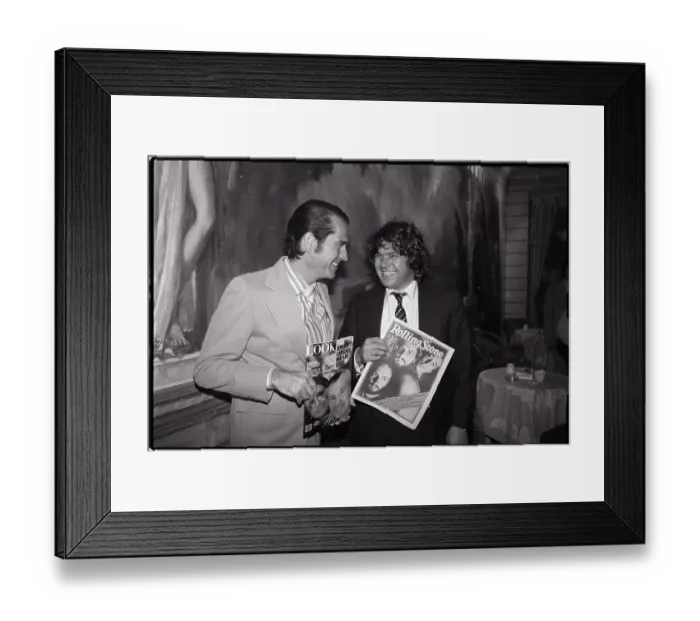 Framed Print : Daniel Filipacchi and Jann Wenner Framed Print : Daniel Filipacchi and Jann Wenner
