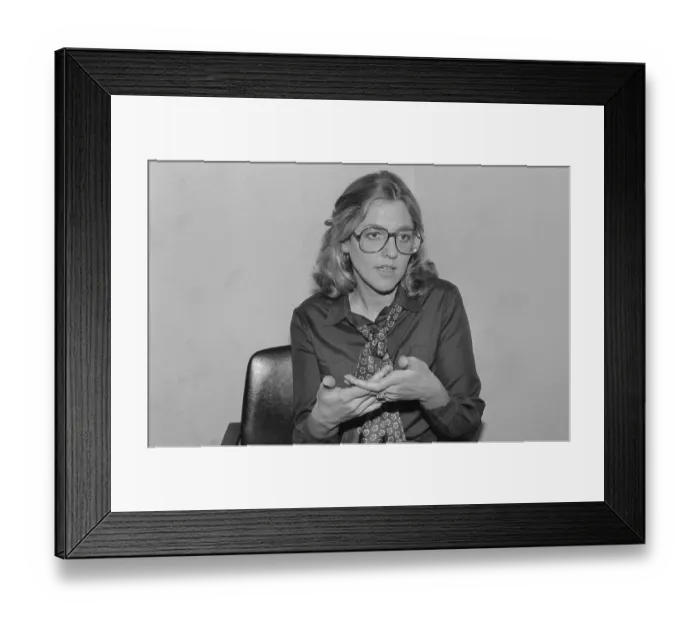 Framed Print : Portrait of Author Ellen Goodman