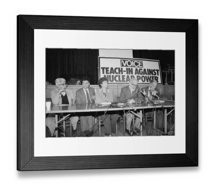 Framed Print : Panelists Attending Press Conference Framed Print : Panelists Attending Press Conference
