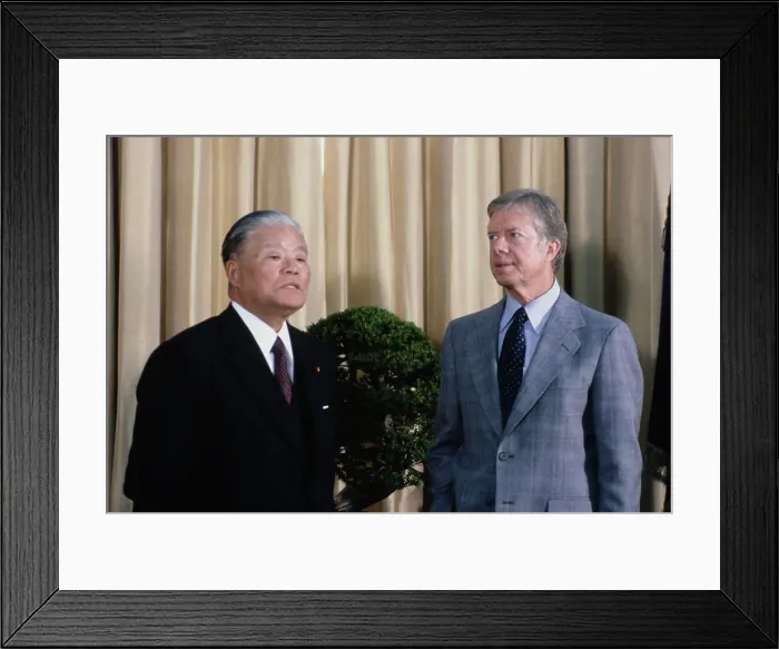 Framed Print : Masayoshi Ohira And Jimmy Carter Framed Print : Masayoshi Ohira And Jimmy Carter