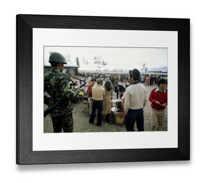 Framed Print : Presidential Election, Ecuador Framed Print : Presidential Election, Ecuador