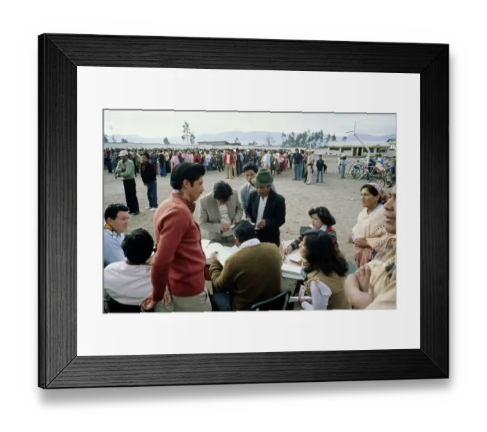Framed Print : Presidential Election, Ecuador Framed Print : Presidential Election, Ecuador