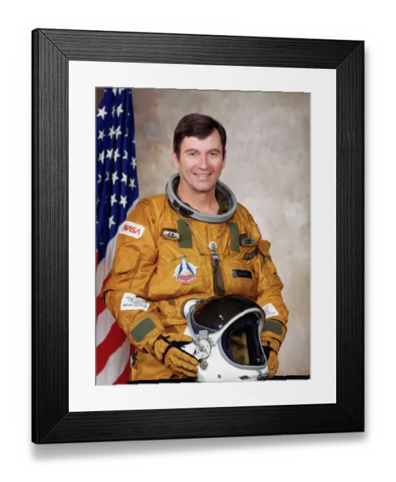 Framed Print : Portrait of John W. Young Smiling Framed Print : Portrait of John W. Young Smiling