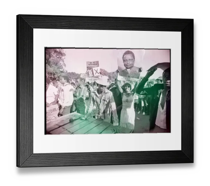 Framed Print : Rally for Elections in Rhodesia Framed Print : Rally for Elections in Rhodesia