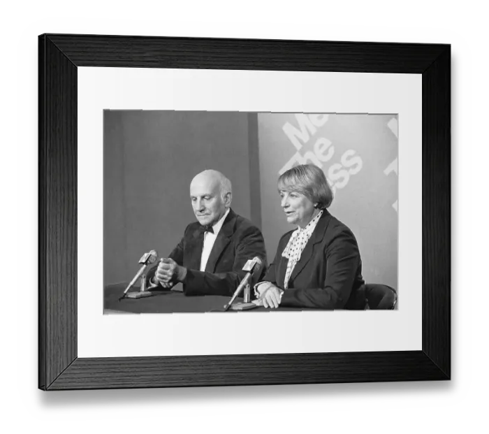 Framed Print : William Masters and Virginia Johnson Framed Print : William Masters and Virginia Johnson