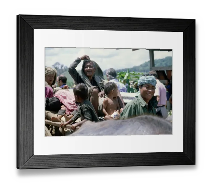 Framed Print : Cambodian Refugees, Thailand