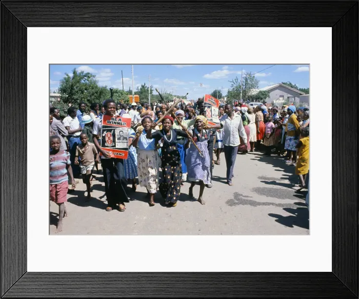 Framed Print : Crowd with Some Carrying Signs for Candidate Framed Print : Crowd with Some Carrying Signs for Candidate