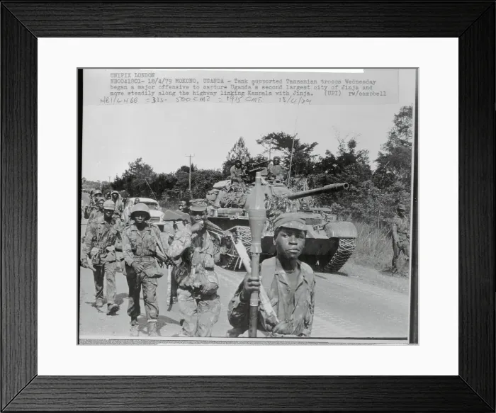 Framed Print : Tanzanian Soldiers in Uganda Framed Print : Tanzanian Soldiers in Uganda