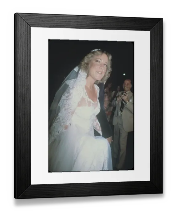 Framed Print : Chris Evert Wearing Bridal Gown Framed Print : Chris Evert Wearing Bridal Gown