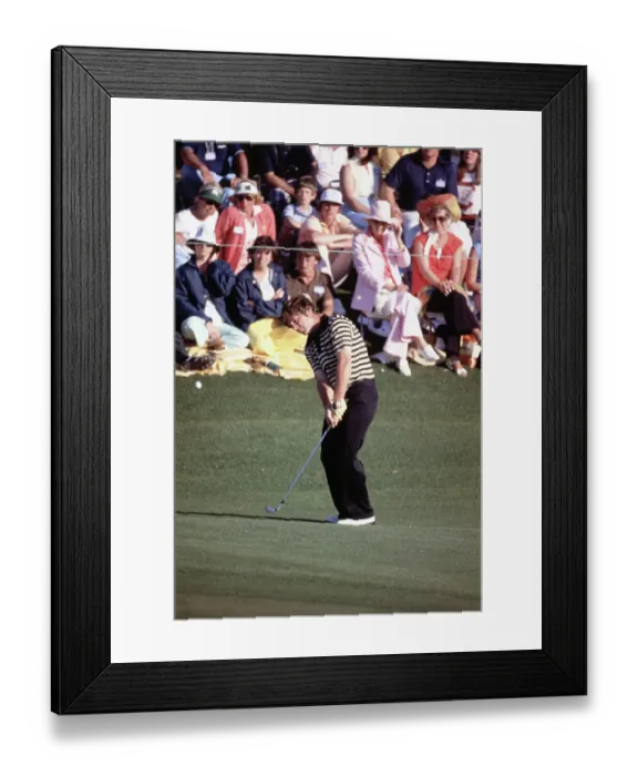 Framed Print : Fuzzy Zoeller Putting Framed Print : Fuzzy Zoeller Putting