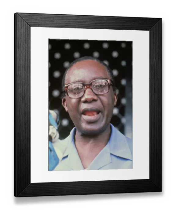Framed Print : Yusuf Lule Speaking Framed Print : Yusuf Lule Speaking