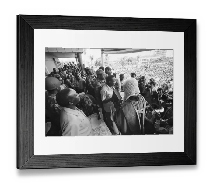 Framed Print : Yusef Lule at Cabinet Ceremony Framed Print : Yusef Lule at Cabinet Ceremony