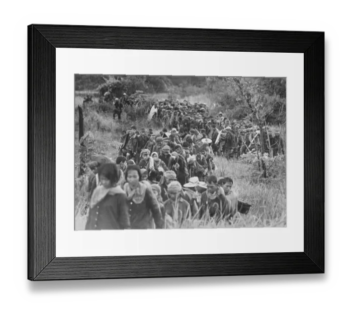 Framed Print : Trail of Khmer Rouge Supporters Framed Print : Trail of Khmer Rouge Supporters