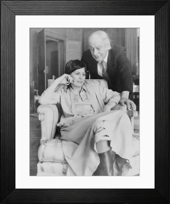 Framed Print : Rene Levesque with His Wife in Paris Framed Print : Rene Levesque with His Wife in Paris