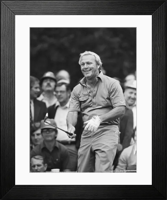 Framed Print : Arnold Palmer Laughing During Masters Tournament Framed Print : Arnold Palmer Laughing During Masters Tournament