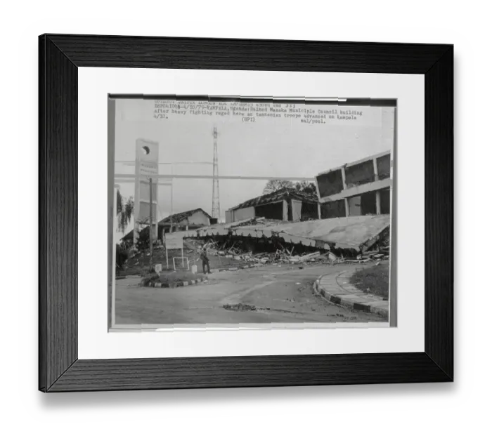 Framed Print : Government Building After Coup D'Etat in Uganda Framed Print : Government Building After Coup D'Etat in Uganda