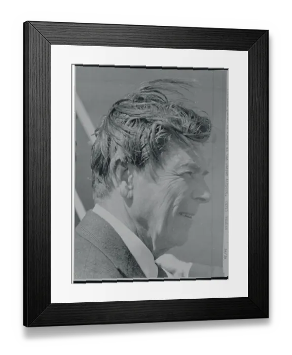 Framed Print : Profile of Ronald Reagan Framed Print : Profile of Ronald Reagan
