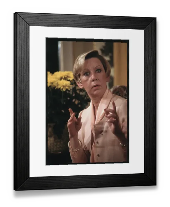 Framed Print : Jane Byrne Crossing Her Fingers Framed Print : Jane Byrne Crossing Her Fingers