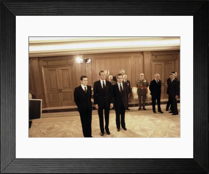 Framed Print : Adolfo Suarez, King Juan Carlos, Landelino Lavilla Framed Print : Adolfo Suarez, King Juan Carlos, Landelino Lavilla