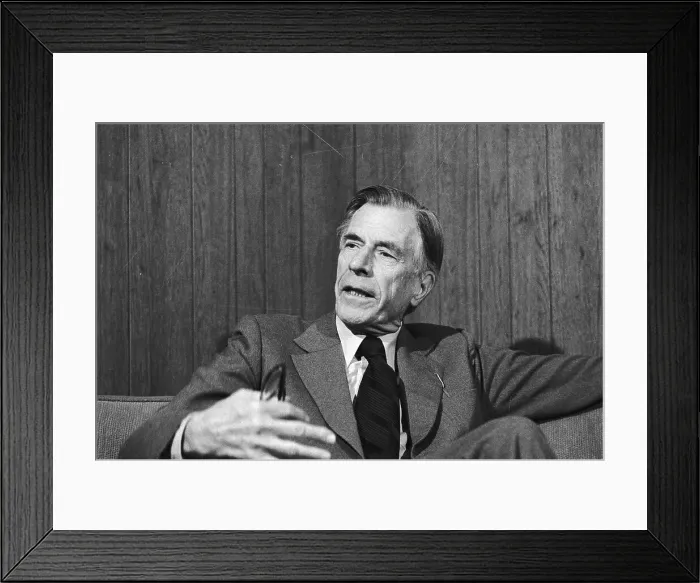 Framed Print : John Kenneth Galbraith at a Press Conference