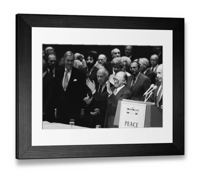 Framed Print : Moynihan, Javits Watch Begin Accept Appla Framed Print : Moynihan, Javits Watch Begin Accept Appla