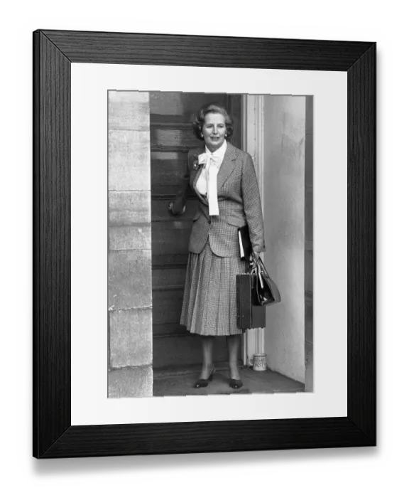 Framed Print : Margaret Thatcher Heading for Parliament Framed Print : Margaret Thatcher Heading for Parliament