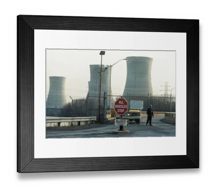 Framed Print : Exterior View of Three Mile Island Power Plant Framed Print : Exterior View of Three Mile Island Power Plant