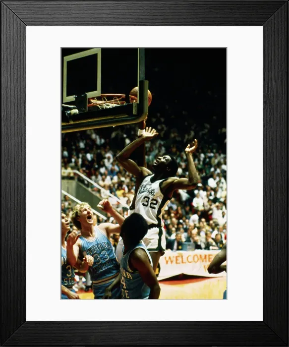 Framed Print : Gregory Kelser in Action under Basket Framed Print : Gregory Kelser in Action under Basket