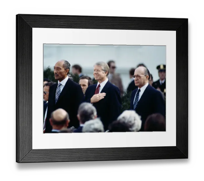 Framed Print : Anwar Sadat, Jimmy Carter, Menachem Begin