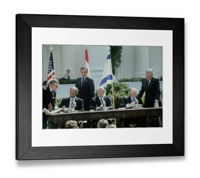 Framed Print : Anwar Sadat, Jimmy Carter, Menachem Begin Framed Print : Anwar Sadat, Jimmy Carter, Menachem Begin