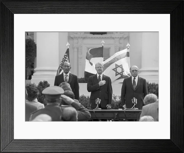 Framed Print : Jimmy Carter with Anwar Sadat and Begin Framed Print : Jimmy Carter with Anwar Sadat and Begin