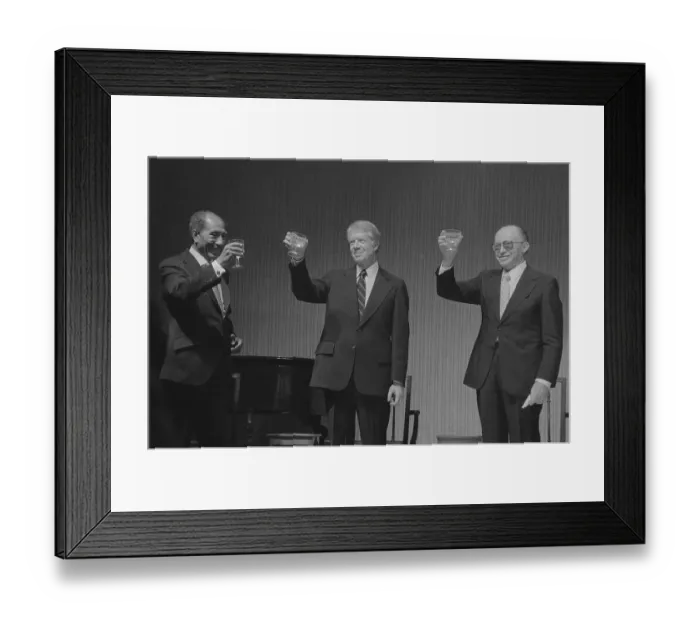 Framed Print : Political Leaders Following State Dinner Framed Print : Political Leaders Following State Dinner
