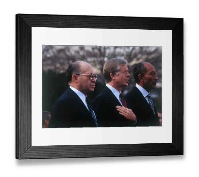 Framed Print : Sadat, Carter, and Begin at White House Framed Print : Sadat, Carter, and Begin at White House