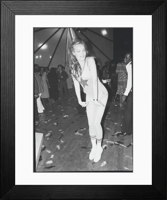 Framed Print : Actress Julie Newmar Posing on Dance Floor Framed Print : Actress Julie Newmar Posing on Dance Floor