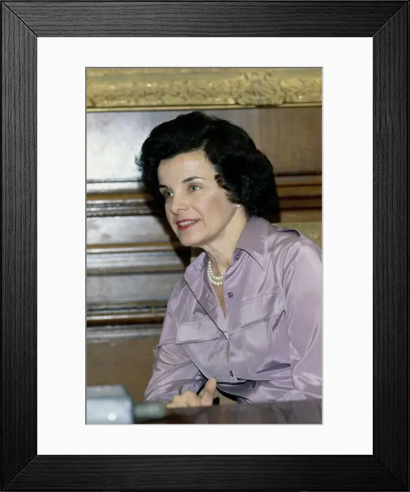 Framed Print : Dianne Feinstein Framed Print : Dianne Feinstein