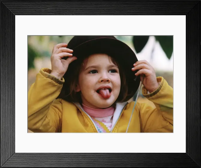 Framed Print : Portrait of Drew Barrymore Framed Print : Portrait of Drew Barrymore