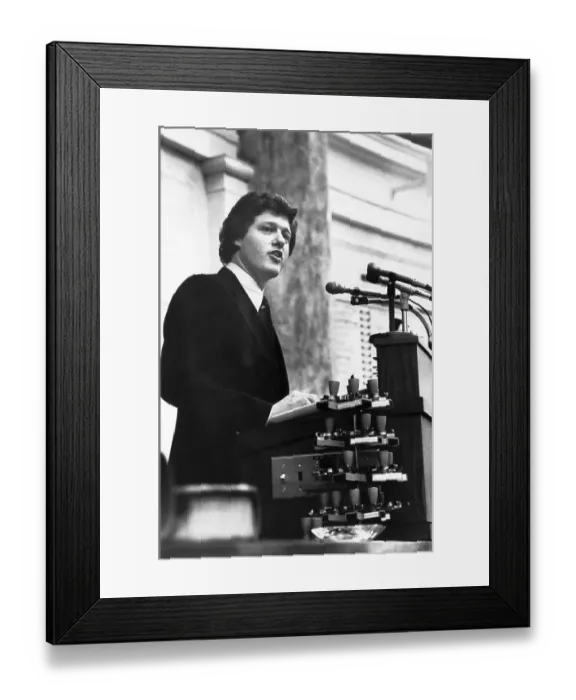 Framed Print : Governor Bill Clinton Framed Print : Governor Bill Clinton