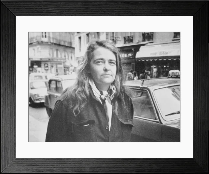 Framed Print : Kate Millett Strolls On Paris Street Framed Print : Kate Millett Strolls On Paris Street