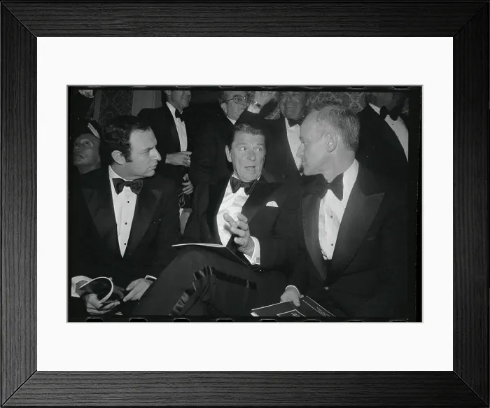 Framed Print : Ronald Reagan Conversing with Alfred H. Kingdon Framed Print : Ronald Reagan Conversing with Alfred H. Kingdon