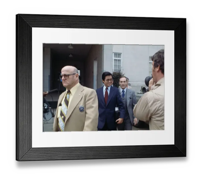 Framed Print : Tongsun Park, Trial Witness Framed Print : Tongsun Park, Trial Witness