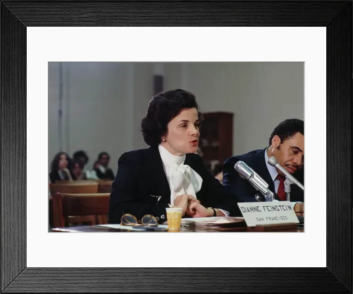 Framed Print : Dianne Feinstein Framed Print : Dianne Feinstein
