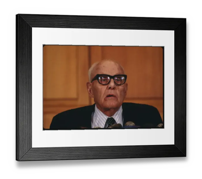 Framed Print : Portrait of George Meany