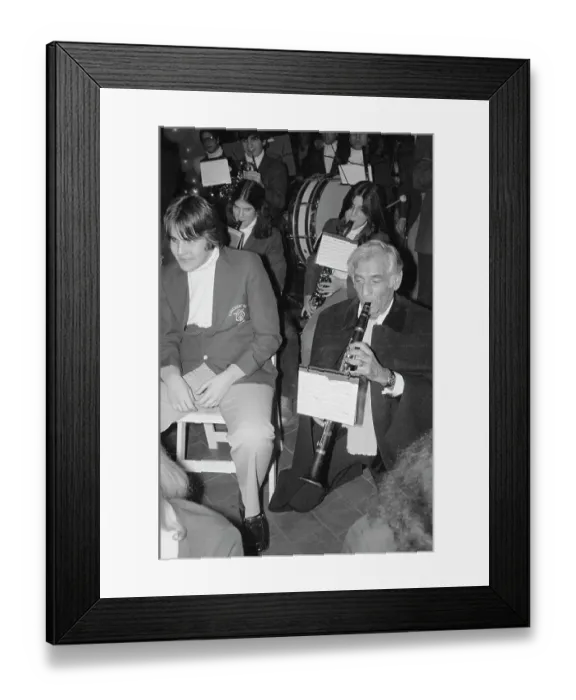 Framed Print : Leonard Berstein Playing the Clarinet with Students Framed Print : Leonard Berstein Playing the Clarinet with Students